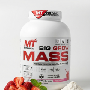 MT Nutrition – Big Grow Mass Gainer | Strawberry | 3kg